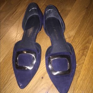 Royal blue Stuart Weizman flats